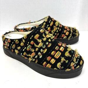 Fausto Santini Colorful Boucle Mule Shoes Womens 6 / 36 Black Chunky Slip On